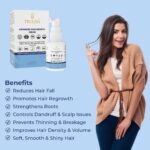 TRULIVA Hair Serum for Men & Women with Redensyl, Anagain & Baicapil | Boosts New Hair Growth, Reduces Hair Fall up  | Strengthens Follicles | Dermatologically Tested | Non-Sticky – 30ml - Image 4