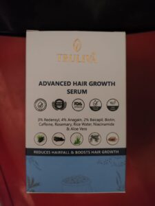 TRULIVA Hair Serum for Men & Women with Redensyl, Anagain & Baicapil | Boosts New Hair Growth, Reduces Hair Fall up  | Strengthens Follicles | Dermatologically Tested | Non-Sticky – 30ml photo review